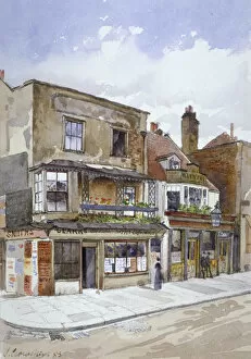 Coffee House Gallery: Corner of Cheyne Walk and Lawrence Street, Chelsea, London, 1883. Artist: John Crowther