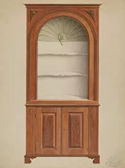 Corner Cupboard, c. 1936. Creator: Ferdinand Cartier