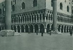 Corner of the Doges Palace on the Piazzetta di San Marco, Venice, Italy, 1927. Artist: Eugen Poppel
