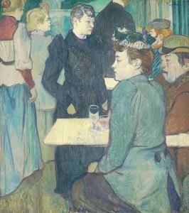 Oil On Board Prints: A Corner of the Moulin de la Galette, 1892. Creator: Henri de Toulouse-Lautrec