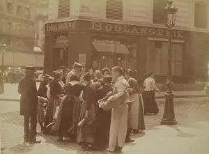 Store Prints: A Corner of Place Mouffetard, between 1900 and 1927. Creator: Eugene Atget