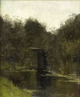 Holst Richard Roland Prints: Corner of a Pond near Breukelen, 1888. Creator: Richard Roland Holst