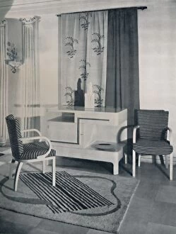 Corner of a room designed by Hayes Marshall for Fortnum & Mason Ltd. London, 1936