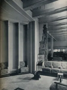 Corner of Shoe Salon, Roos Bros., San Francisco., 1930. Artist: Gabriel Moulin Corner of Shoe Salon, Roos Bros., San Francisco., 1930. Artist: Gabriel Moulin
