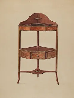 Corner Wash-stand, c. 1936. Creator: Bernard Gussow