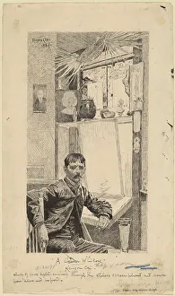 Windowsill Prints: A Corner Window, Will Low, 1884. Creator: Kenyon Cox