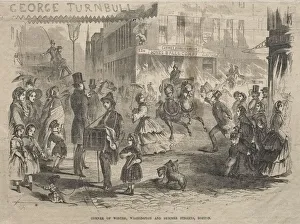 Corner Winter, Washington and Summer Streets, Boston, 1857. Creator: Winslow Homer (American