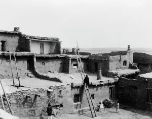 A corner of Zuni, c1903. Creator: Edward Sheriff Curtis