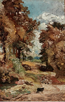 Constable John Prints: The Cornfield, about 1816. Creator: John Constable