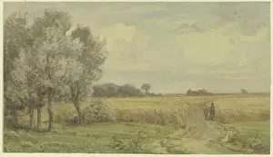 Cornfield Prints: Cornfield in the summer, mid-late 19th century. Creator: Karl Peter Burnitz
