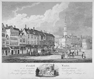 Bartholomew Prints: Cornhill, City of London, c1630 (1818). Artist: Bartholomew Howlett