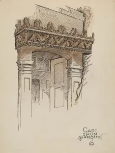 Al Curry Collection: Cornice, c. 1936. Creator: Al Curry