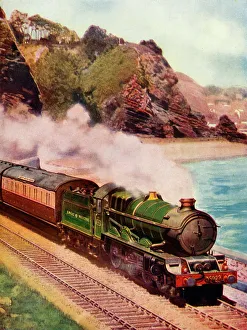 Engineering Prints: The Cornish Riviera Express drawn by a King class locomotive, 1935-36