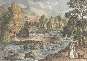 A Cornish Waterfall, from Views in Cornwall, 1812. 1812