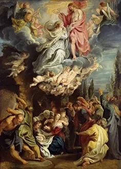 Apostle Prints: Coronation and Assumption of the Virgin, 1700. Creator: Peter Paul Rubens