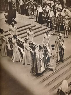 Elizabeth Angela Margu Gallery: The Coronation Ceremony in the Abbey: The Queens Procession, 1937