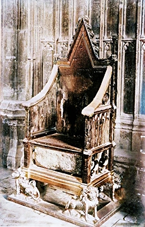 Plantagenet Prints: Coronation Chair, between c1910 and c1915. Creator: Bain News Service