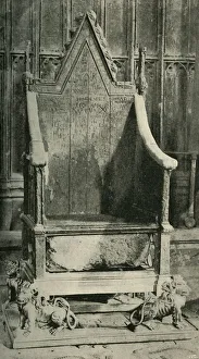 Ward Lock And Co Prints: The Coronation Chair, Containing the Ancient Stone, 1902. Creator: Unknown