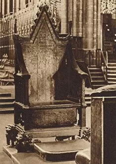 Daily Express Gallery: The Coronation Chair and the Stone of Scone, 1937