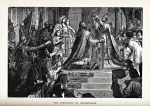 Charles The Great Gallery: The Coronation of Charlemagne, 1882. Artist: Anonymous