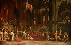 Comte Prints: The coronation of Charles VII in the Rheims Cathedral