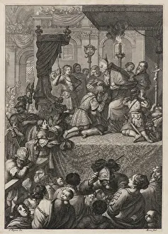 Feast Prints: The coronation of Charles VII in the Rheims Cathedral