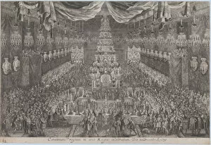 Banquet Collection: Coronation of Charles XI, Stockholm, December 20, 1672, 1672. Creator: Georg Christoph Eimmart