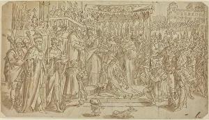 Marten De Vos The Elder Prints: Coronation of the Emperor. Creator: Vos, Maarten de, after