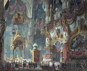 Ferdinand I Of Austria Collection: The Coronation of Emperor Ferdinand I of Austria as King of Lombardy-Veneto in the