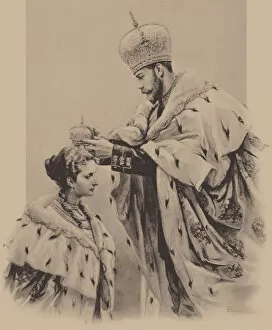 Alexandra Fyorodovna Collection: The Coronation of Empress Alexandra Fyorodovna, 1899. Artist: Samokish-Sudkovskaya