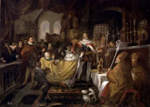 Coronation of the Empress Maria by the King Alfonso XI in the monastery of Huelgas Coronation of the Empress Maria by the King Alfonso XI in the monastery of Huelgas