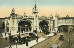 Postcard Gallery: Coronation Exhibition, Wood Lane entrance, London, 1911. Creator: Unknown