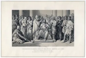 Coronation of Harold King of the Anglo-Saxons, 1066, (19th century). Artist: W Ridgway