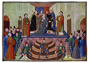 The Coronation of Henry IV, 1399 (15th Century)Artist: Master of the Harley Froissart