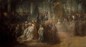 Coronation Ceremony Gallery: The Coronation of King Gustav III of Sweden, 1782-1793. Artist: Pilo, Carl Gustaf (1711-1793)
