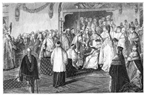 State Occasion Prints: Coronation of Louis XV, 1715, (1885). Artist: Moreau