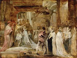 Rubens Sir Peter Paul Prints: Coronation of Maria de Medici, 1622