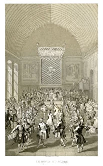 Herald Gallery: The Coronation Meal, 1715, (1885).Artist: Urrabieta