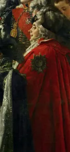 The Coronation of Napoleon at Notre-Dame. Detail: Charles Maurice de Talleyrand Perigord