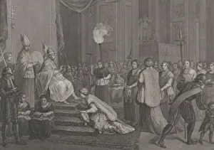 Flame Prints: Coronation of Pope Pius VI, 1801. Creator: Antonio Poggioli