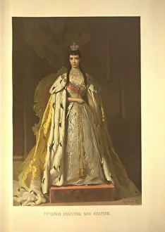 Maria Feodorovna Gallery: Coronation Portrait of Empress Maria Feodorovna, Princess Dagmar of Denmark