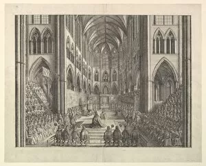 Courtier Collection: Coronation Procession of Charles II, 1662. Creator: Wenceslaus Hollar