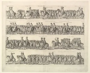 Restoration Prints: Coronation Procession of Charles II Through London, 1662. Creator: Wenceslaus Hollar