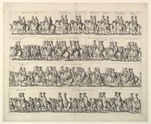 Coronation Procession of Charles II Through London, 1662. Creator: Wenceslaus Hollar