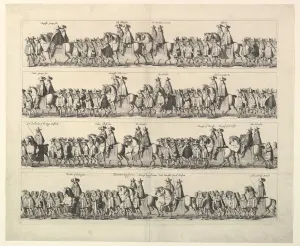 Coronation Procession of Charles II Through London, 1662. Creator: Wenceslaus Hollar