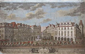 The Coronation procession of Maria Theresa in the Old Town of Prague, 1743 The Coronation procession of Maria Theresa in the Old Town of Prague, 1743