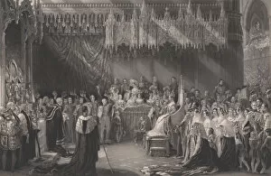 Archbishop Gallery: Coronation of Queen Victoria, 1842. Creator: Henry Thomas Ryall