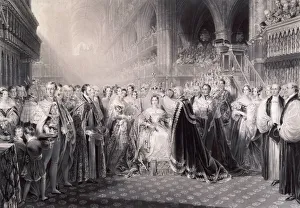 Coronation of Queen Victoria at Westminster Abbey, London, 1838