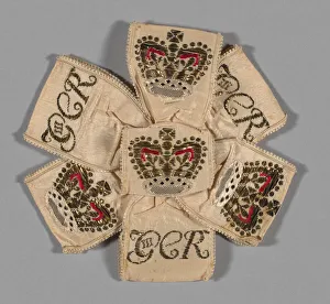 Crowns Prints: Coronation Ribbon, England, 1761. Creator: Unknown