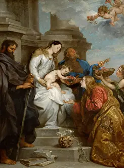 Art History Museum Prints: The Coronation of Saint Rosalia (Madonna and Child with Saints Rosalia)